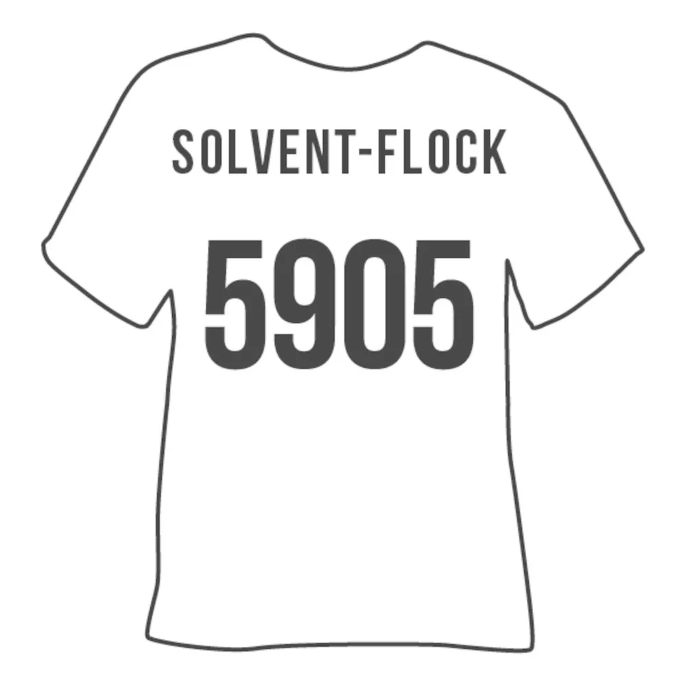 Poli-Tape Solvent-Flock 5905 bedruckbare Flockfolie
